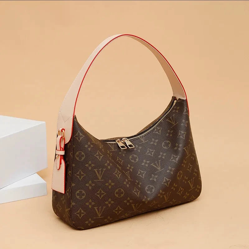 Designer Bag Women’s Luxury Shoulder Bag Retro Apricot Leather Purse by fashionable010