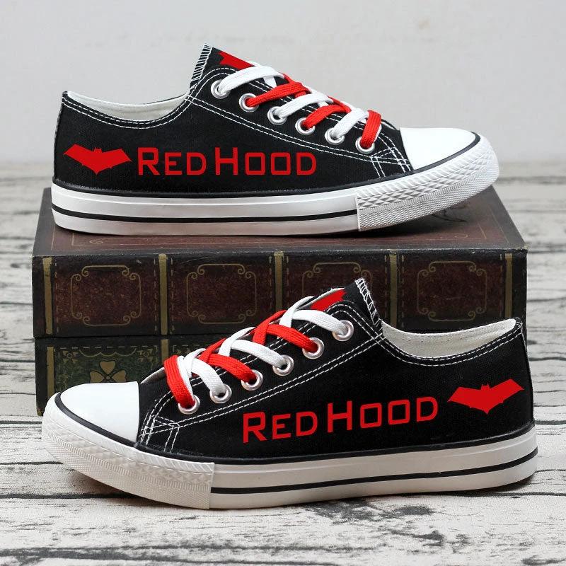 Red Hood Low Top Canvas Sport Sneakers Shoes For Men Women Fans by Crocs