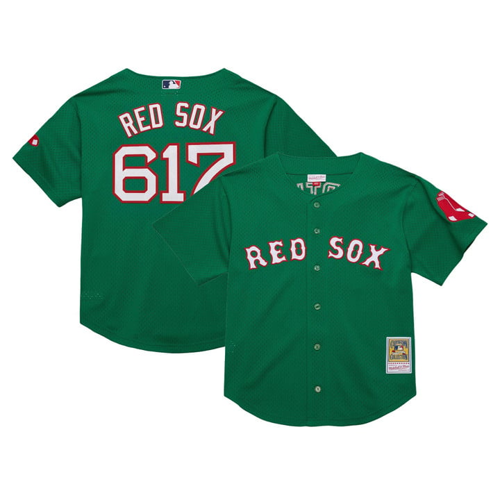 Red Sox Jersey #617 Boston Red Sox Throwback Cooperstown Stitched Green by Baseball Jerseys 7