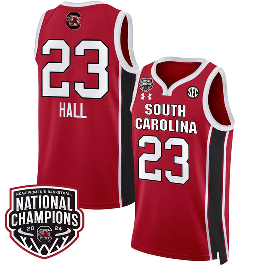 Bree Hall Jersey #23 South Carolina Gamecocks Basketball 2024 National Champions All Stitched Red by My store basketball