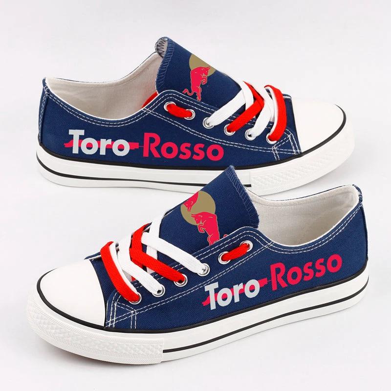 Red Bull Toro Rosso Honda Canvas Sneakers Shoes For Men Women Fans by Crocs