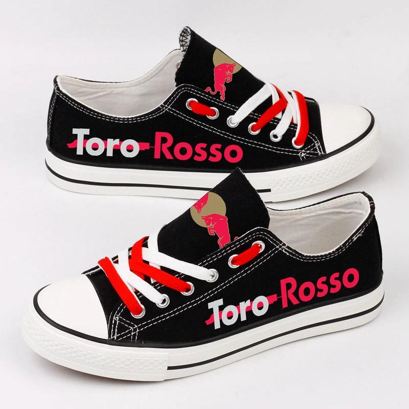 Red Bull Toro Rosso Honda Canvas Sneakers Shoes For Men Women Fans by Crocs