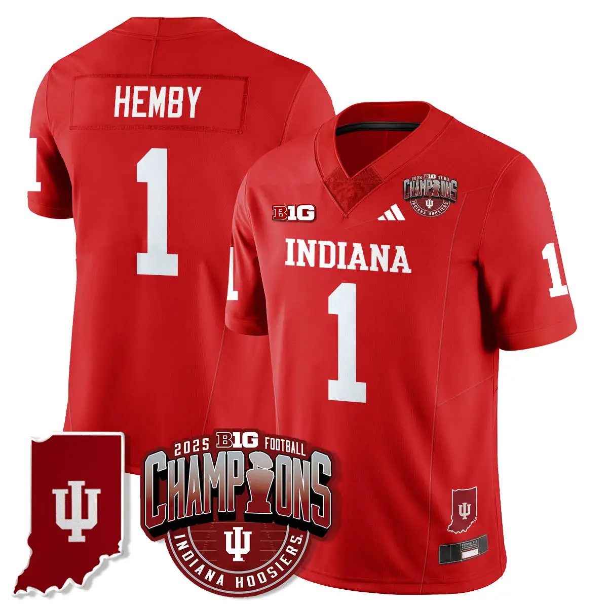 IND Vapor Limited Football Jersey - Big 10 Champions by Indiana Hoosiers