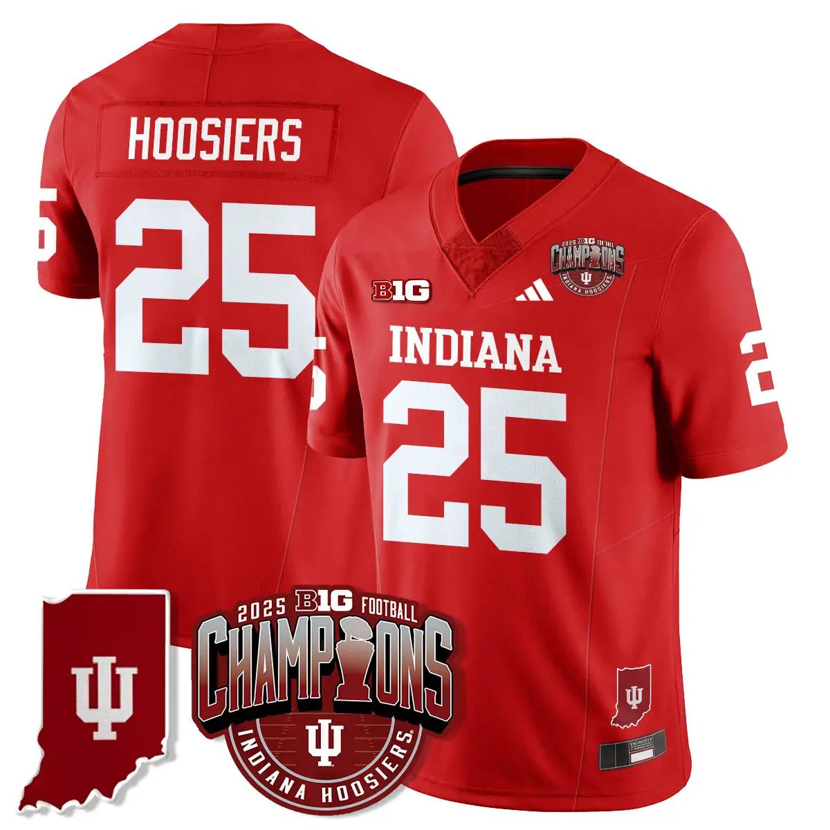 IND Vapor Limited Football Jersey - Big 10 Champions by Indiana Hoosiers