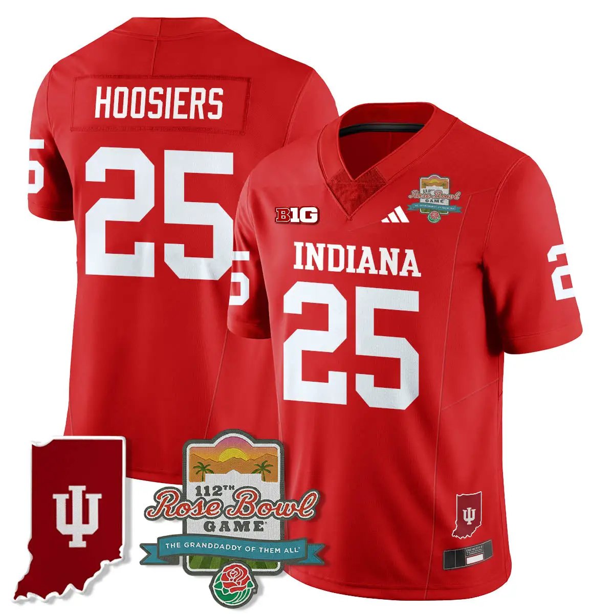 IND Vapor Limited Football Jersey - Rose Bowl 112th by Indiana Hoosiers