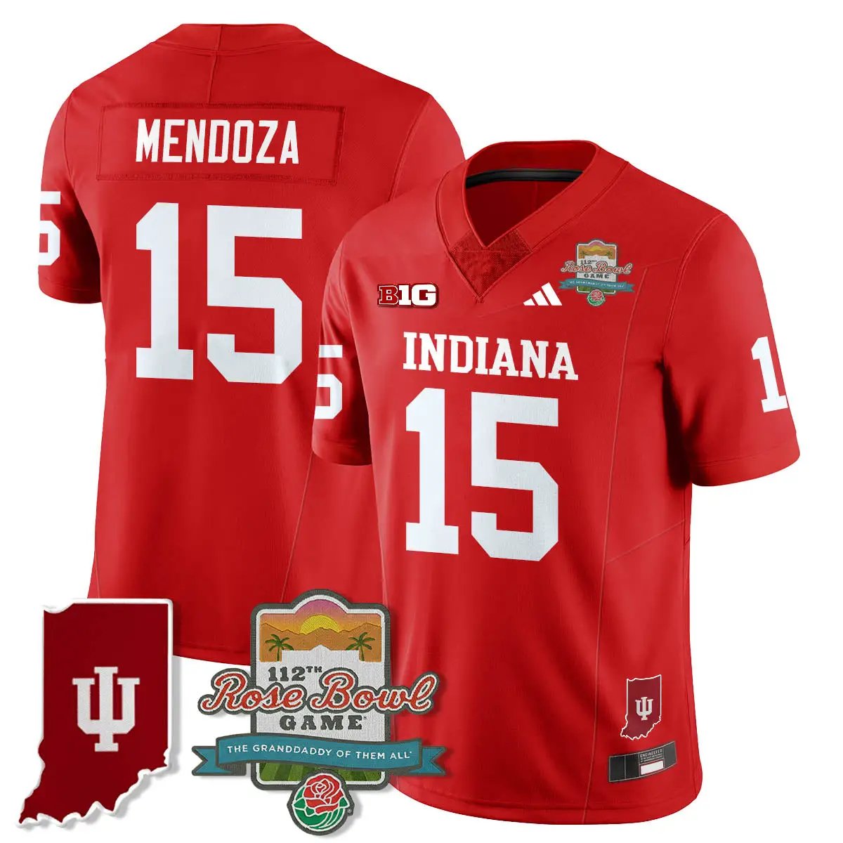 IND Vapor Limited Football Jersey - Rose Bowl 112th by Indiana Hoosiers