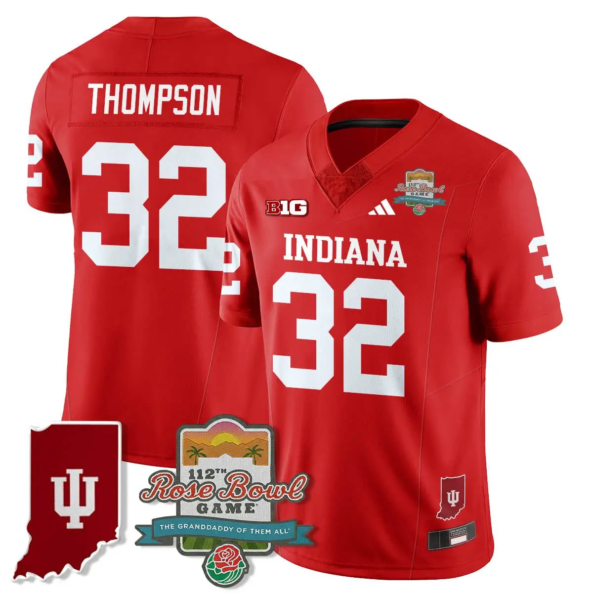 IND Vapor Limited Football Jersey - Rose Bowl 112th by Indiana Hoosiers