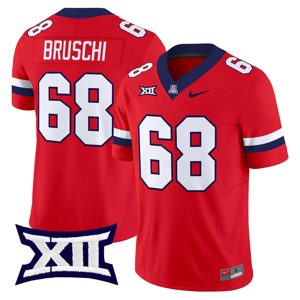 Tedy Bruschi Jersey #68 Arizona Wildcats 2025 Limited Stitched Red by My Store