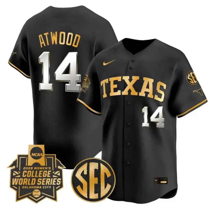 Reese Atwood Jersey #14 Texas Softball 2026 World Series Stitched by My Store
