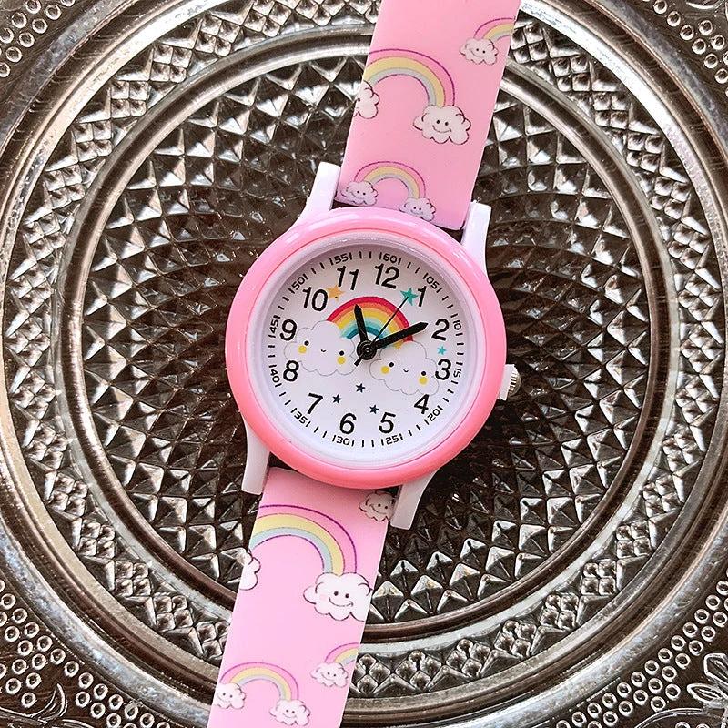 RainbowTime | Rainbow Children's Watch with Silicone Band – Learn to Tell Time in Colorful Design for Kids by BowLift