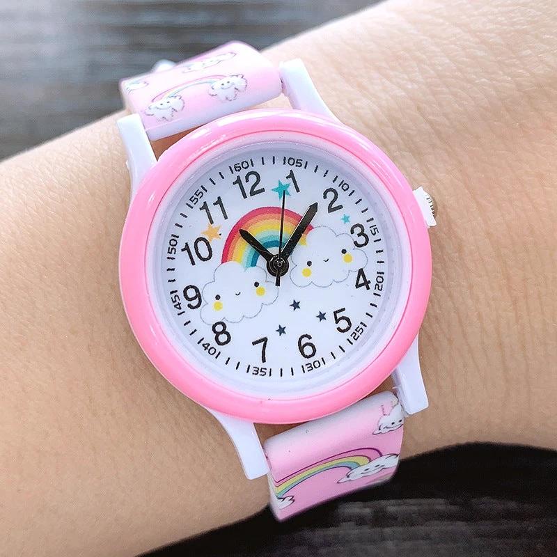 RainbowTime | Rainbow Children's Watch with Silicone Band – Learn to Tell Time in Colorful Design for Kids by BowLift