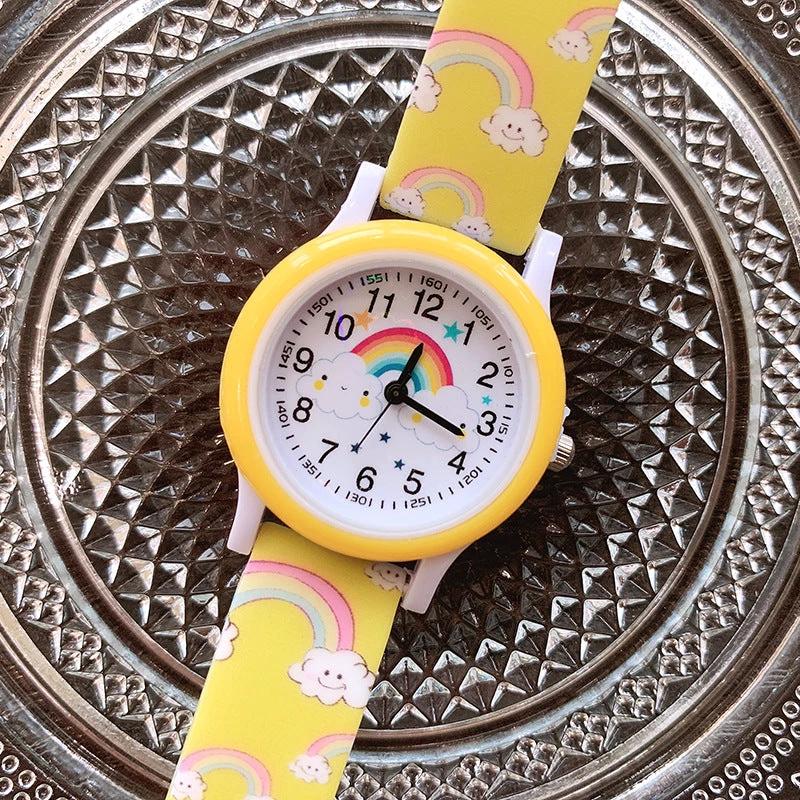 RainbowTime | Rainbow Children's Watch with Silicone Band – Learn to Tell Time in Colorful Design for Kids by BowLift
