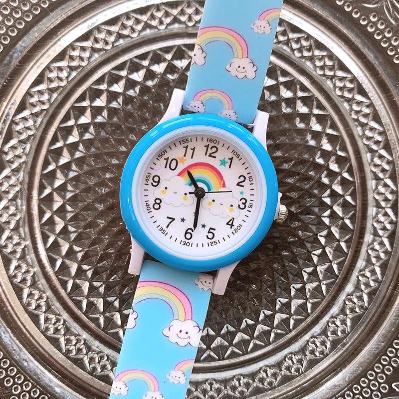 RainbowTime | Rainbow Children's Watch with Silicone Band – Learn to Tell Time in Colorful Design for Kids by BowLift