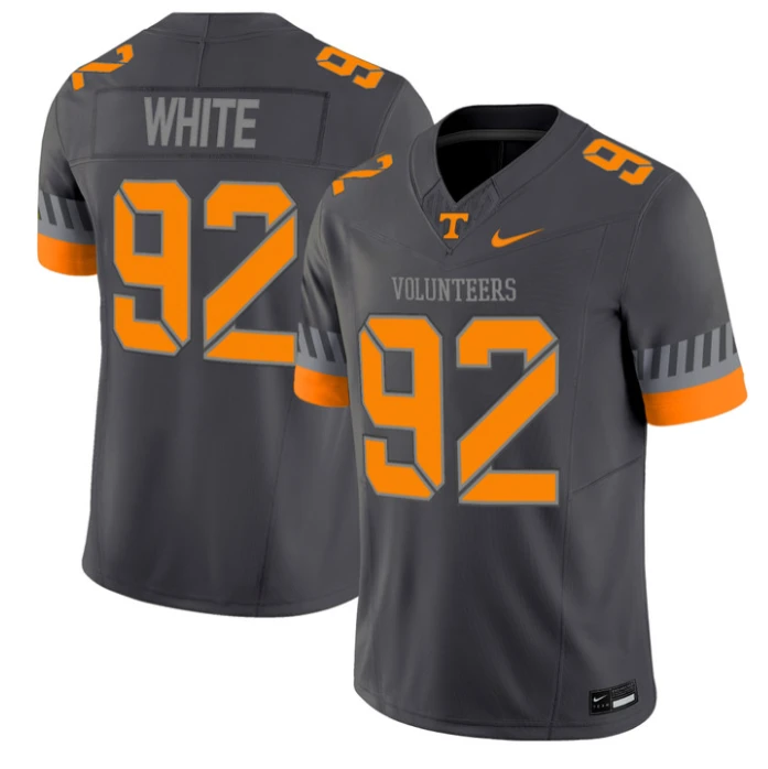 Reggie White Jersey #92 Tennessee Vols 2025 Smokey Grey Series Stitched by My Store