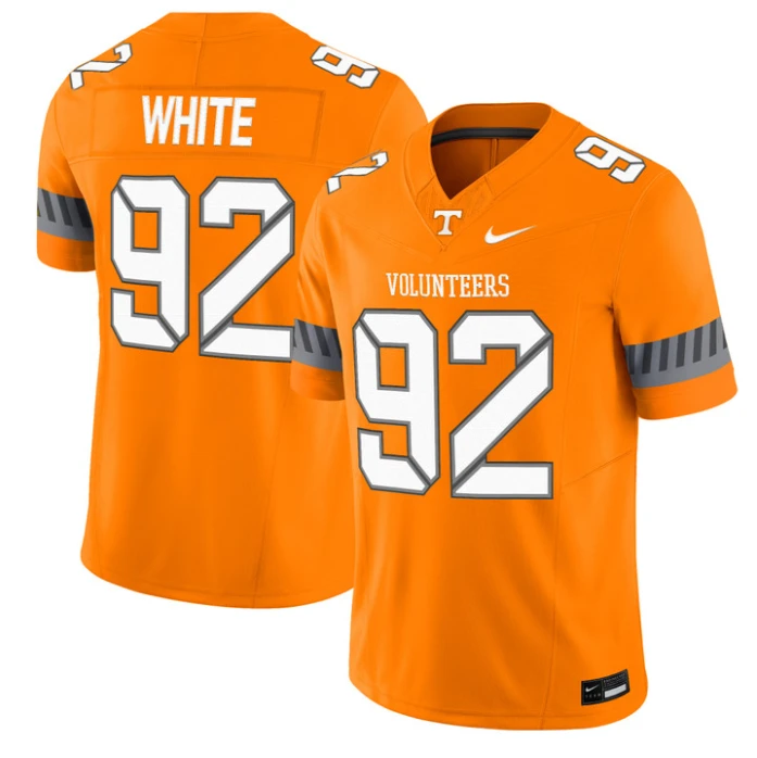 Reggie White Jersey #92 Tennessee Vols 2025 Smokey Grey Series Stitched Orange by My Store
