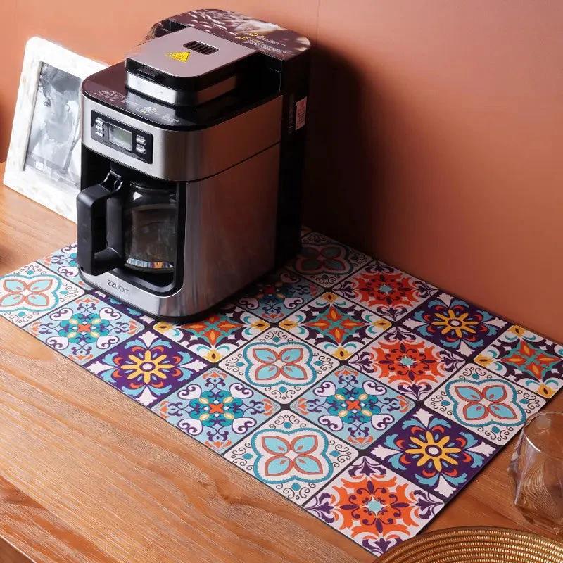 Retro-Quick-drying Drain Mat for Kitchen & Counters by BowLift