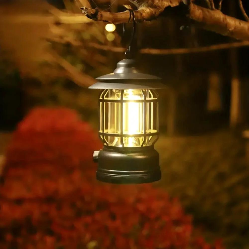 Retro Glow Camping Lantern Lamp by Casa & Beyond