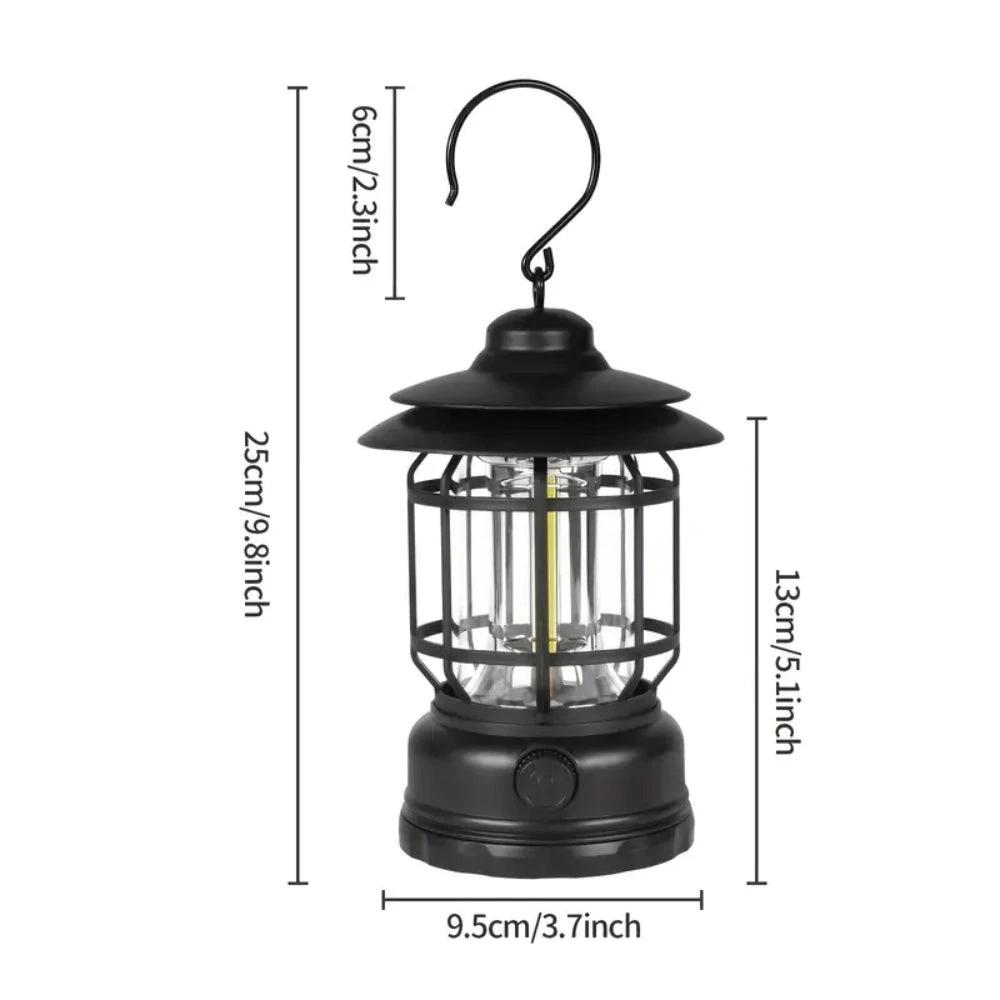 Retro Glow Camping Lantern Lamp by Casa & Beyond