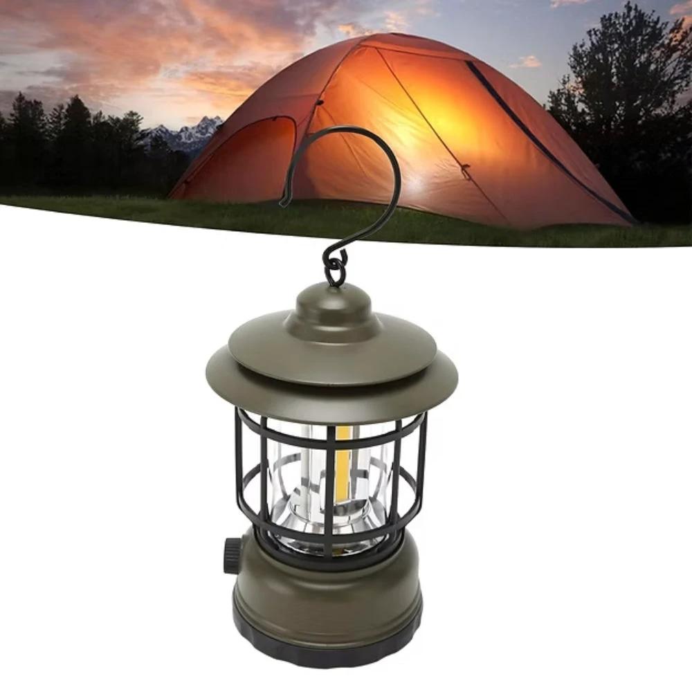 Retro Glow Camping Lantern Lamp by Casa & Beyond