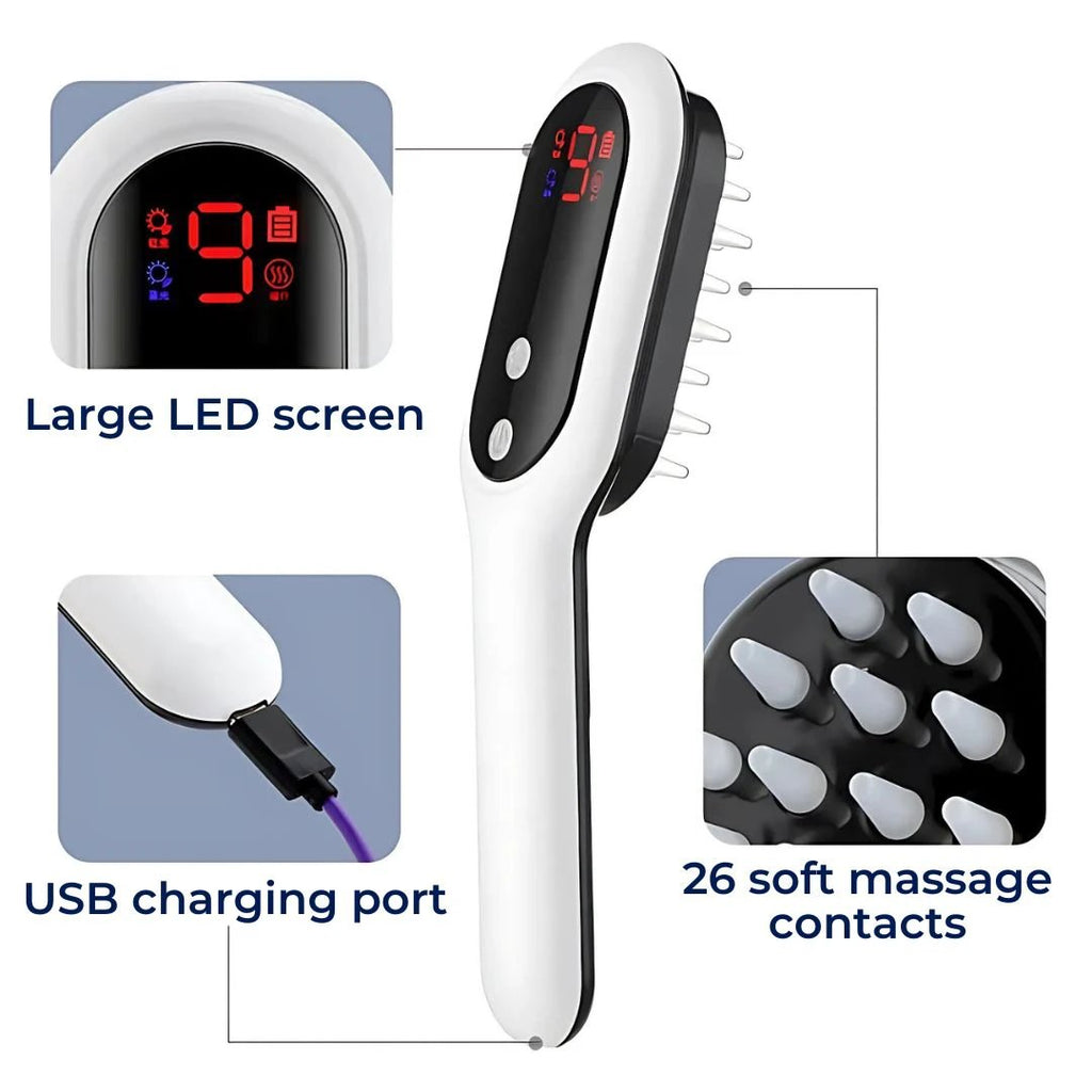 RevitalHair Electric Hair Comb for Hair Growth | Anti Hair Loss Device - for Hair Thinning - Scalp Massage - Hair Growth Bowlift by Bowlift