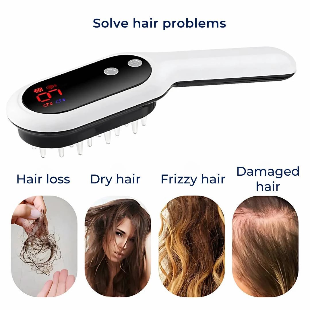 RevitalHair Electric Hair Comb for Hair Growth | Anti Hair Loss Device - for Hair Thinning - Scalp Massage - Hair Growth Bowlift by Bowlift