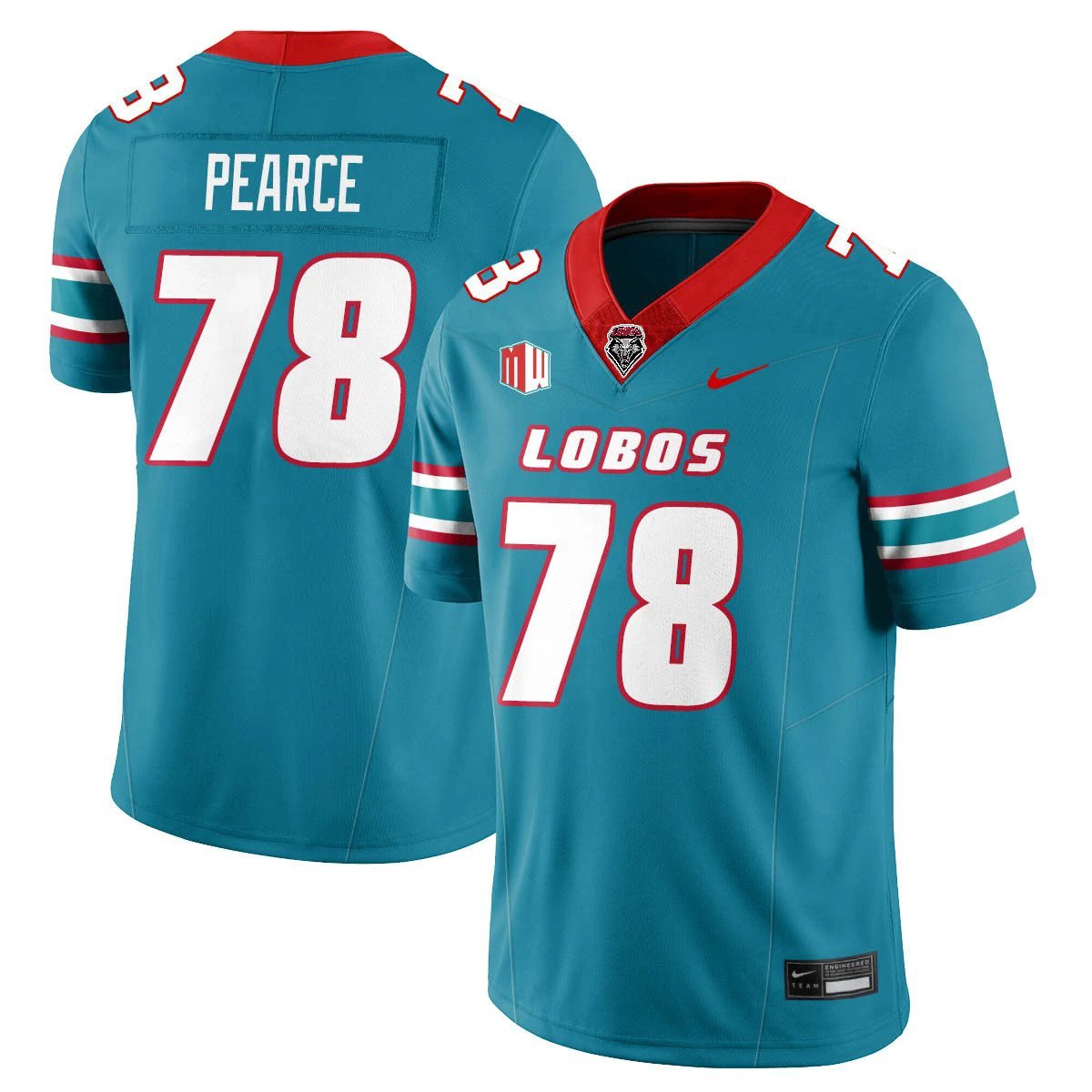 Richard Pearce Jersey #78 UNM Lobo Football 2025 All Stitched by My Store NCAA Football Jerseys