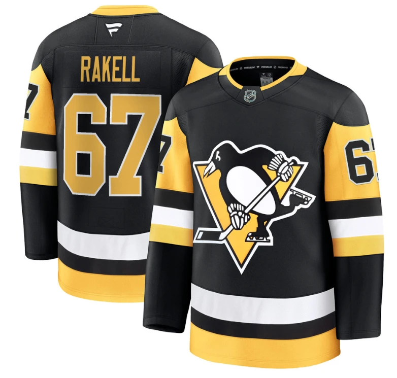 Rickard Rakell Jersey #67 Pittsburgh Penguins 2025 Premium All Stitched by Hockey David
