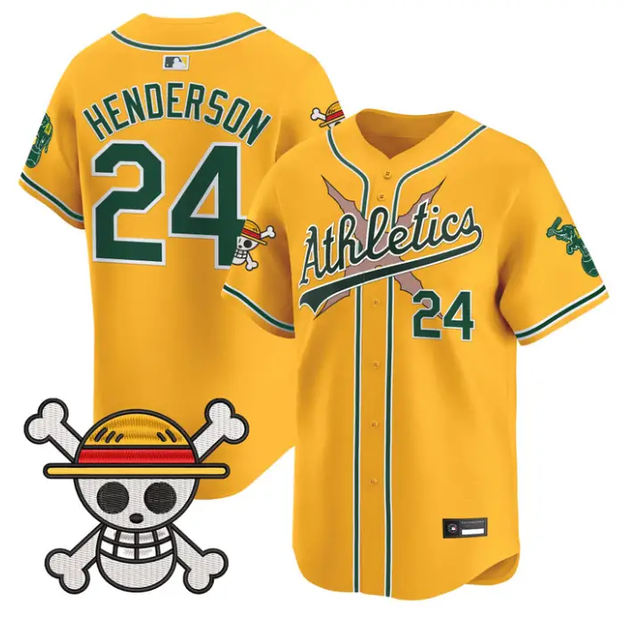 Rickey Henderson Jersey #24 Athletics One Piece Vapor Premier Stitched by My Store