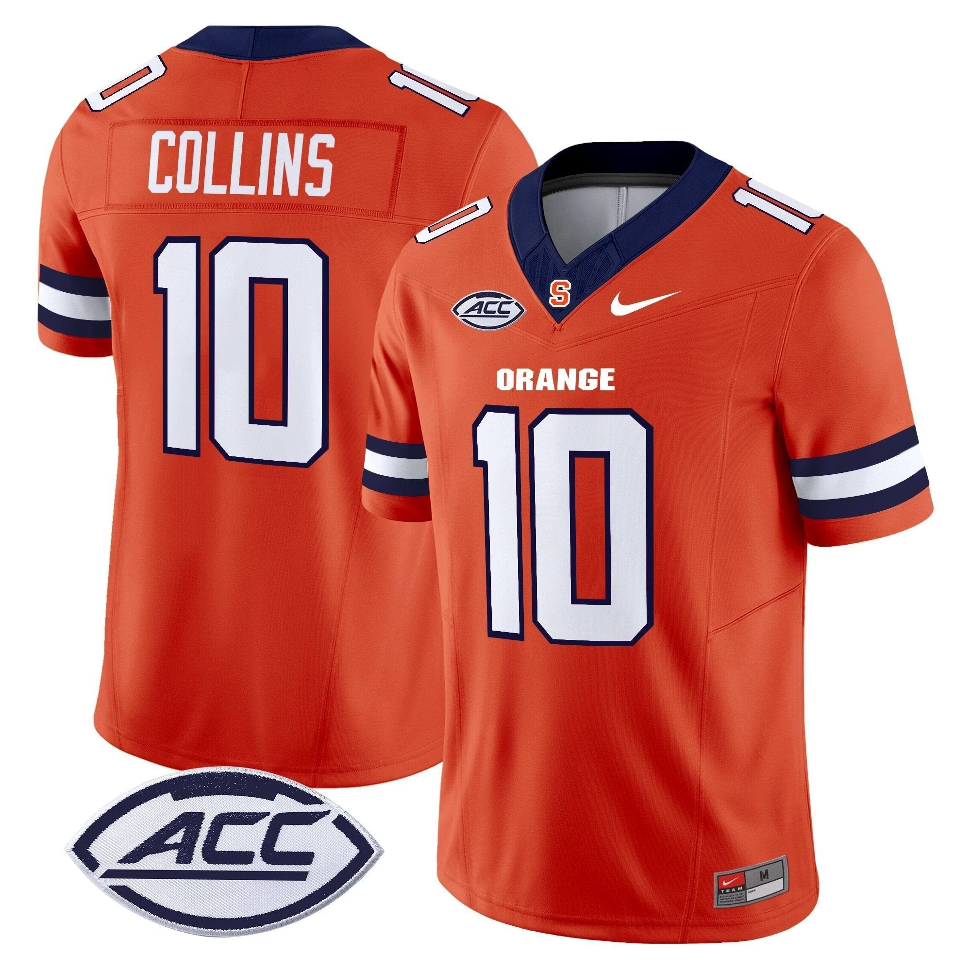 Rickie Collins Jersey #10 Syracuse Orange 2025 Limited Stitched Orange by NCAA Football Jersey