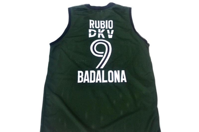 Ricky Rubio Jersey #9 Spain Espana Badalona Basketball Green by My store basketball