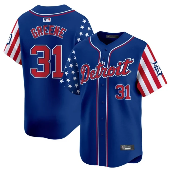Riley Greene Jersey #31 Detroit Tigers 2025 Memorial Day Vapor Premier Limited Stitched Royal by My Store