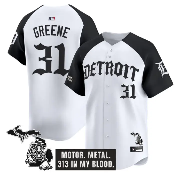 Riley Greene Jersey #31 Detroit Tigers Old English Edition Stitched by My Store