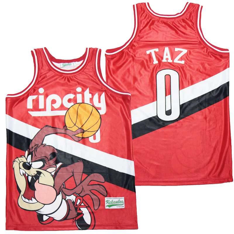 Ripcity Taz Movie Basketball Jersey Red by My store basketball
