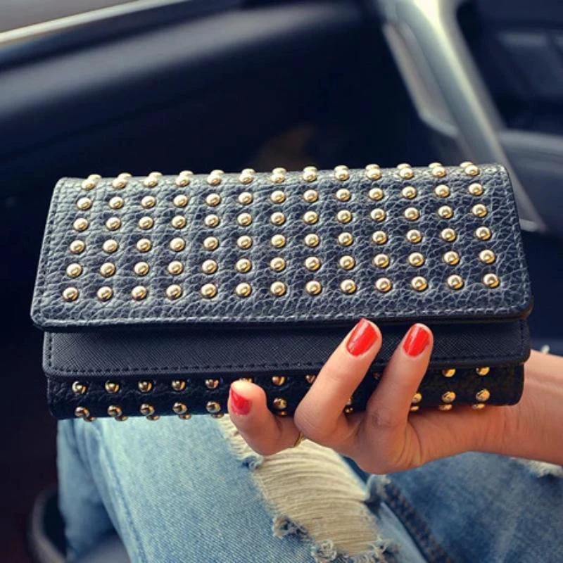 Women PU Leather Fashion Long Clutch Vintage by Bowlift