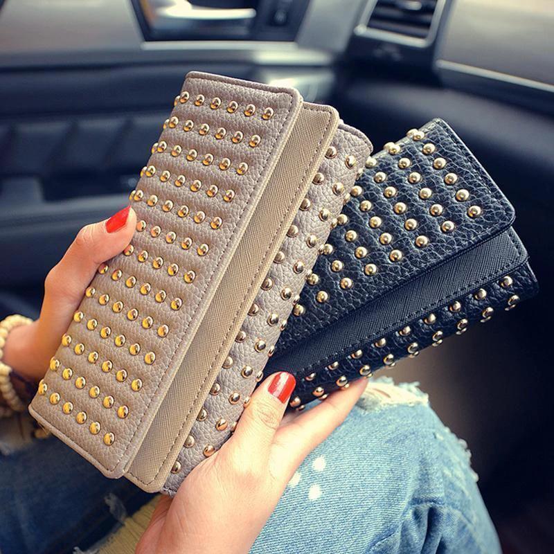 Women PU Leather Fashion Long Clutch Vintage by Bowlift