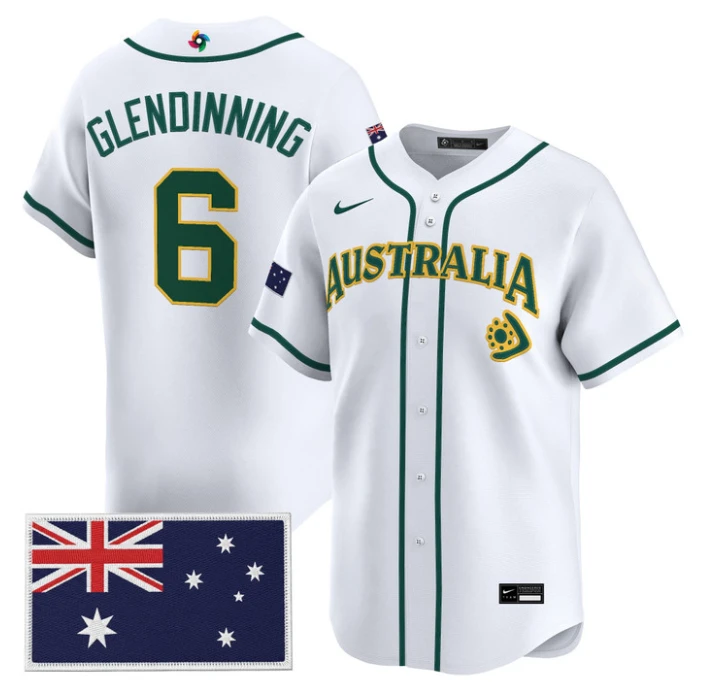 Robbie Glendinning Jersey #6 Team Australia 2026 World Baseball Stitched by My Store
