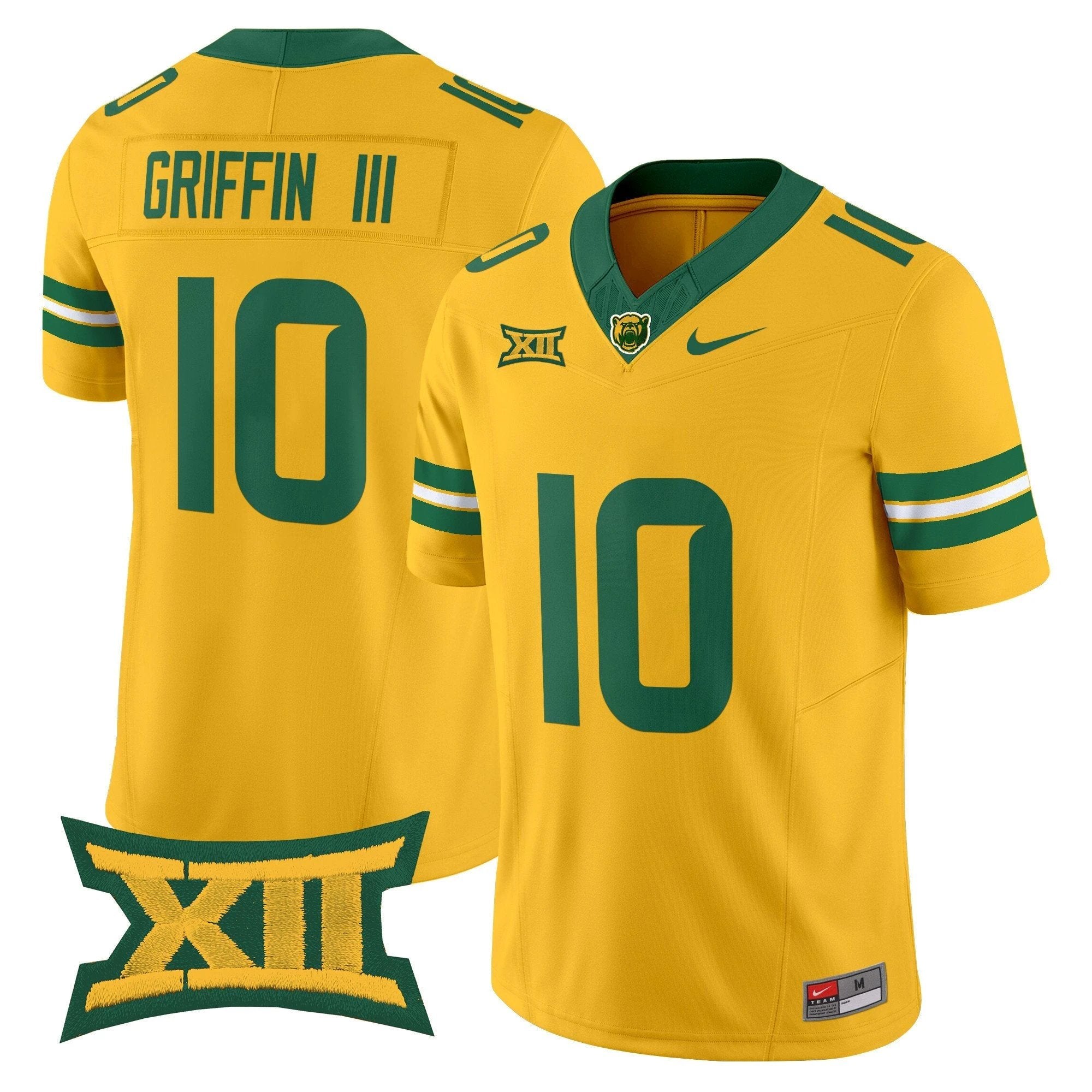 Robert Griffin III Jersey #10 Baylor Bears 2025 Vapor Stitched Gold by NCAA Football Jersey