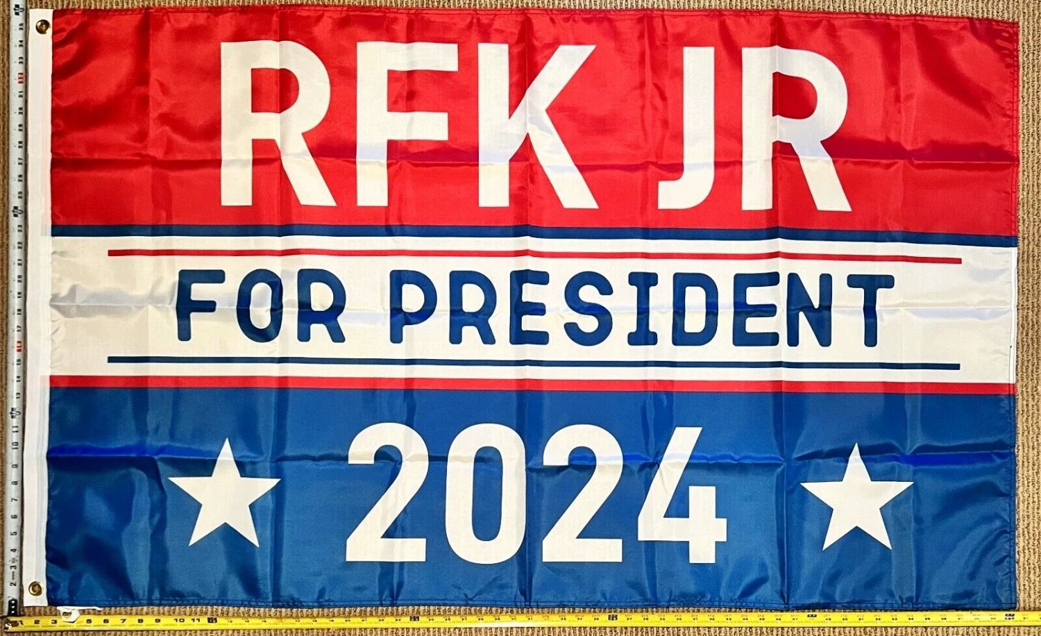 Robert Kennedy Flag RFK JR 2024 Blo Democrat America USA Sign 3x5' by flagsjustdoit