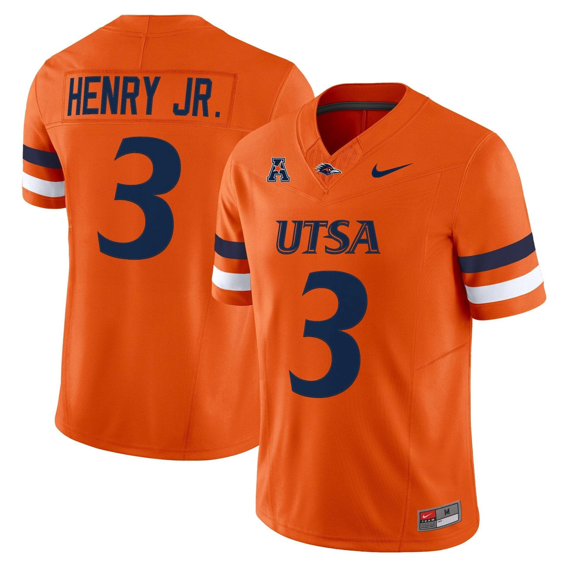Robert Henry Jr Jersey #3 UTSA Roadrunners 2025 Vapor Limited Stitched by My Store NCAA Football Jerseys