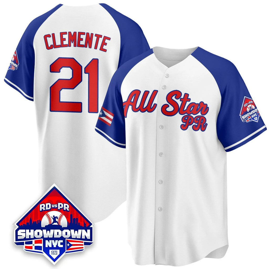 Roberto Clemente Jersey #21 Puerto Rican Baseball All-Star 2025 Stitched White Alter by My Store