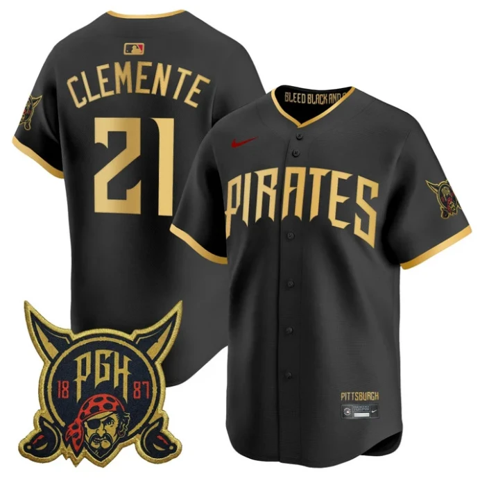 Roberto Clemente Jersey #21 Pittsburgh Pirates 2026 City Connect Stitched by My Store