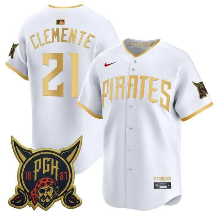 Roberto Clemente Jersey #21 Pittsburgh Pirates 2026 City Connect Stitched by My Store