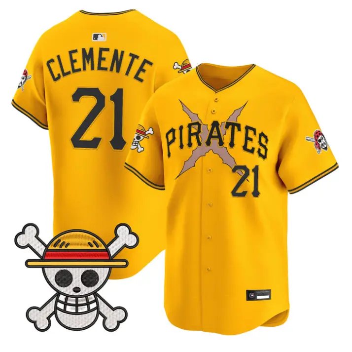Roberto Clemente Jersey #21 Pittsburgh Pirates One Piece Premier Stitched by My Store