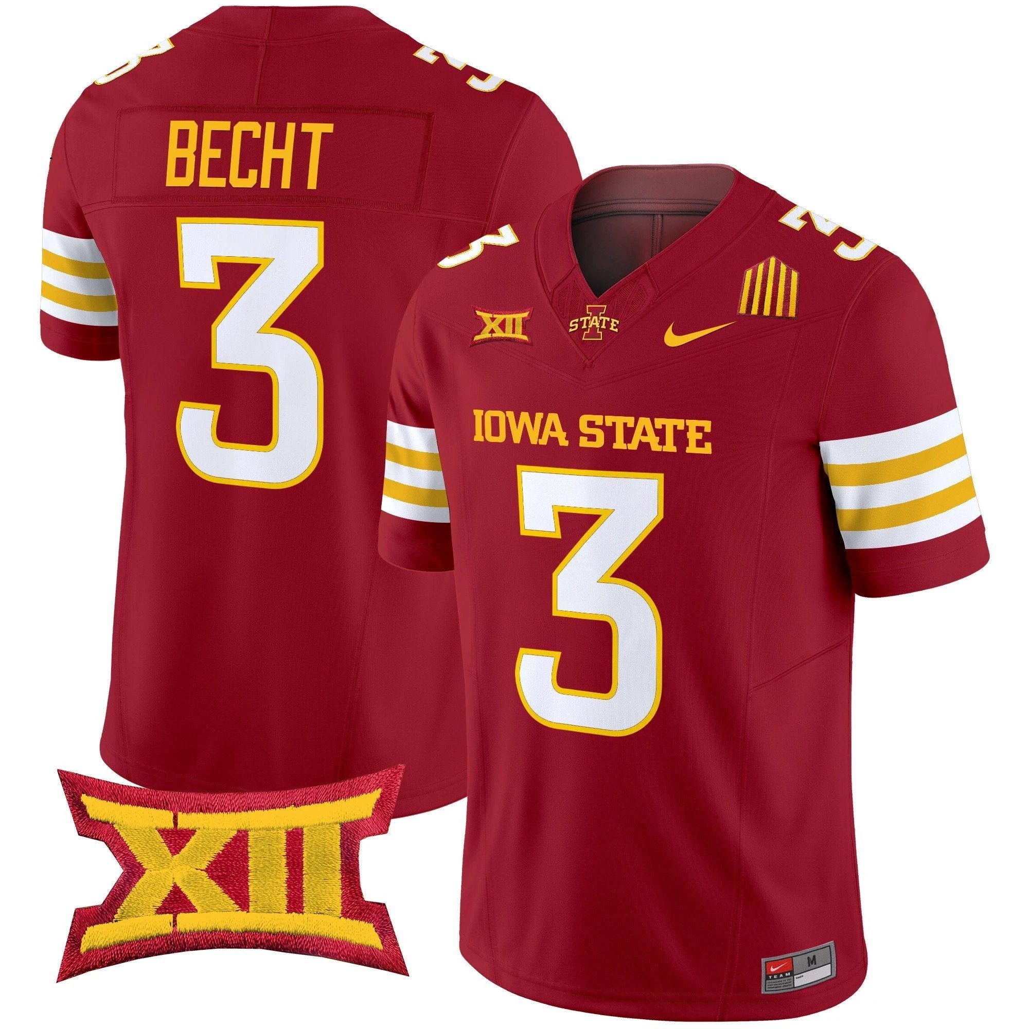 Rocco Becht Jersey #3 Iowa State Cyclones 2025 Stitched Cardinal by My Store