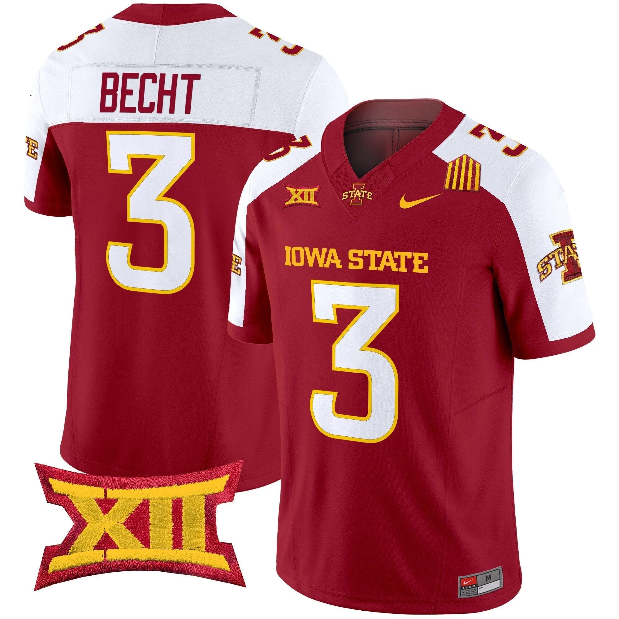 Rocco Becht Jersey #3 Iowa State Cyclones 2025 Stitched Cardinal Alternate by My Store