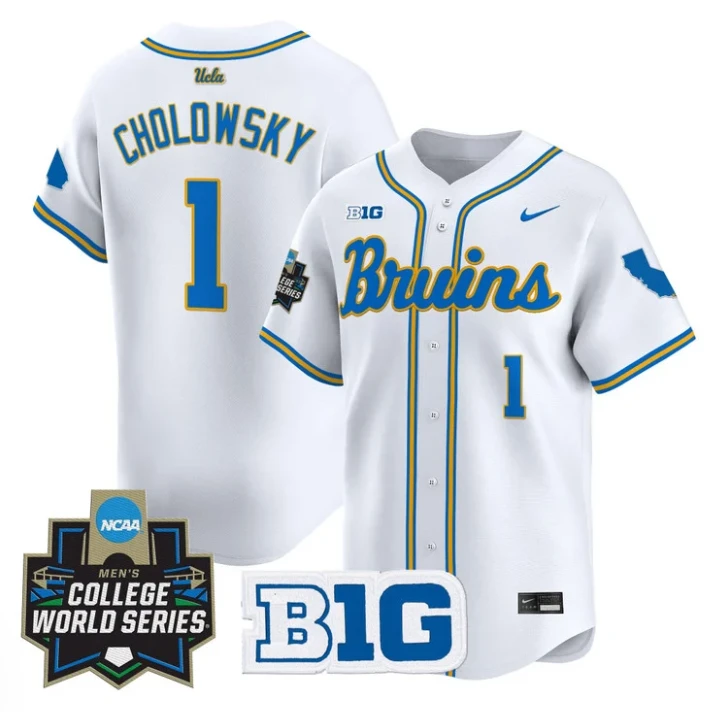 Roch Cholowsky Jersey #1 UCLA Bruins 2025 World Series Stitched White by My Store