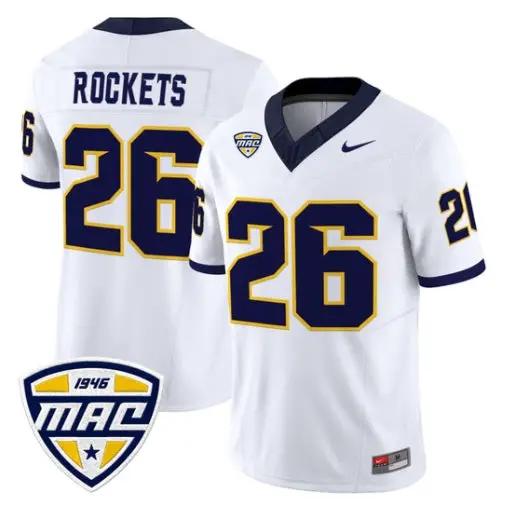 Rockets Jersey #26 Toledo Rockets 2026 Vapor Limited - All Stitched Gold Alter by My Store NCAA Football Jerseys