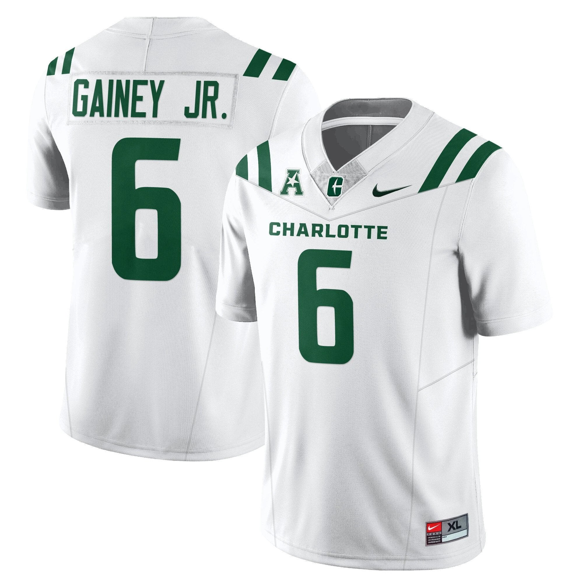Rod Gainey Jr Jersey #6 Charlotte 49ers Football 2025 Limited Stitched White by My Store