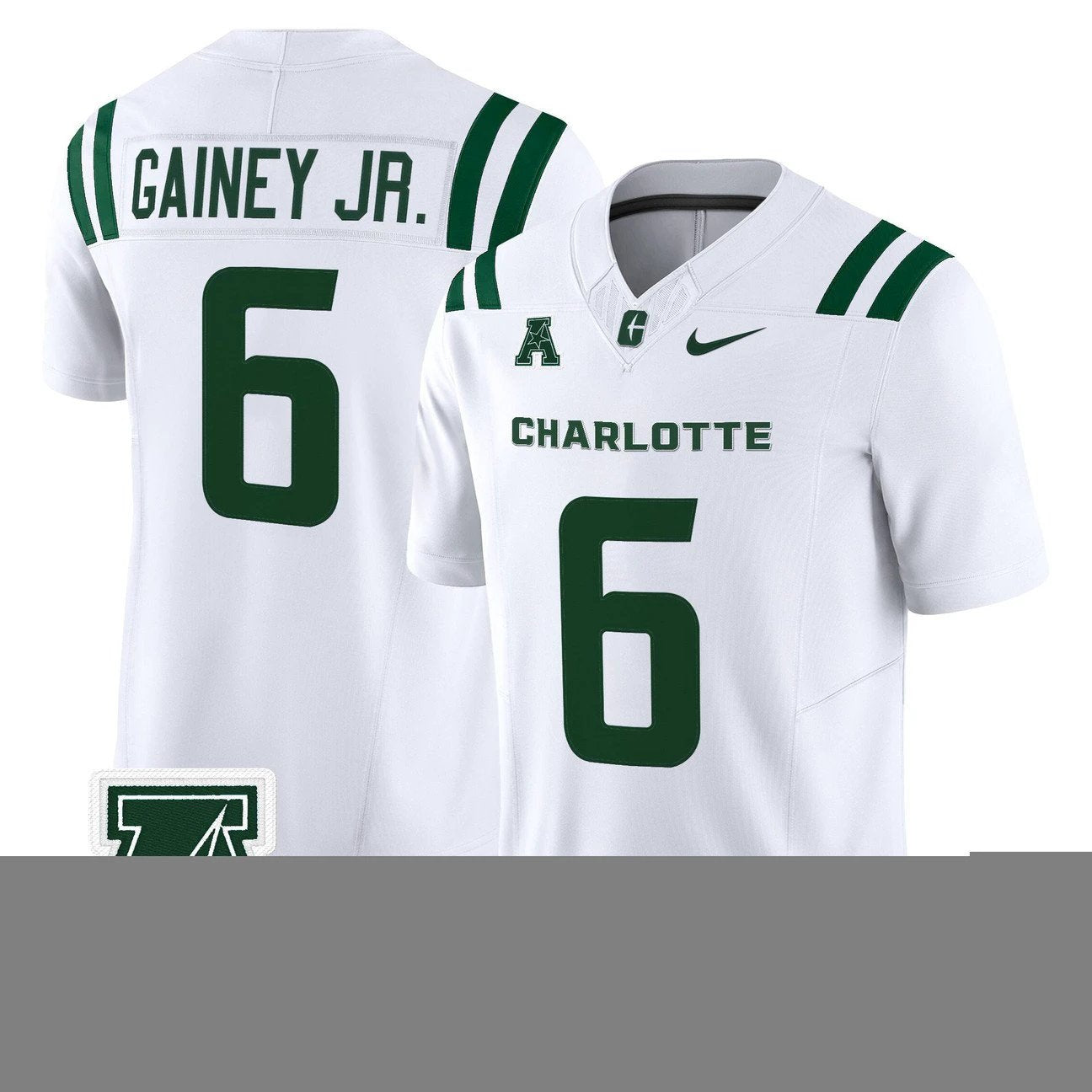 Rod Gainey Jr Jersey #6 Charlotte 49ers 2025 Vapor Limited Stitched by My Store NCAA Football Jerseys
