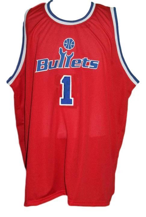 Rod Strickland Jersey #1 Washington Retro Basketball Red by My store basketball